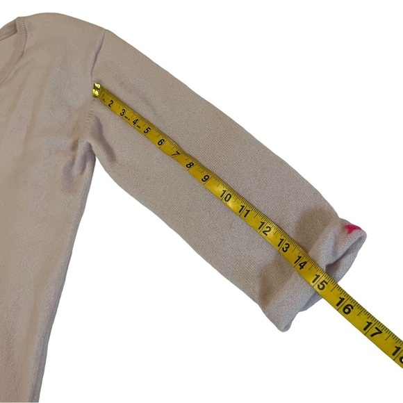 LABEL + Thread 100% Cashmere Henley Style Tie Sweater M Relaxed slouchy boxy - Picture 14 of 14